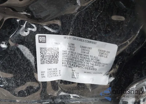 2025 Chevrolet Trax Fwd Activ z USA, uszkodzony, nr VIN KL77LKEP8SC018493